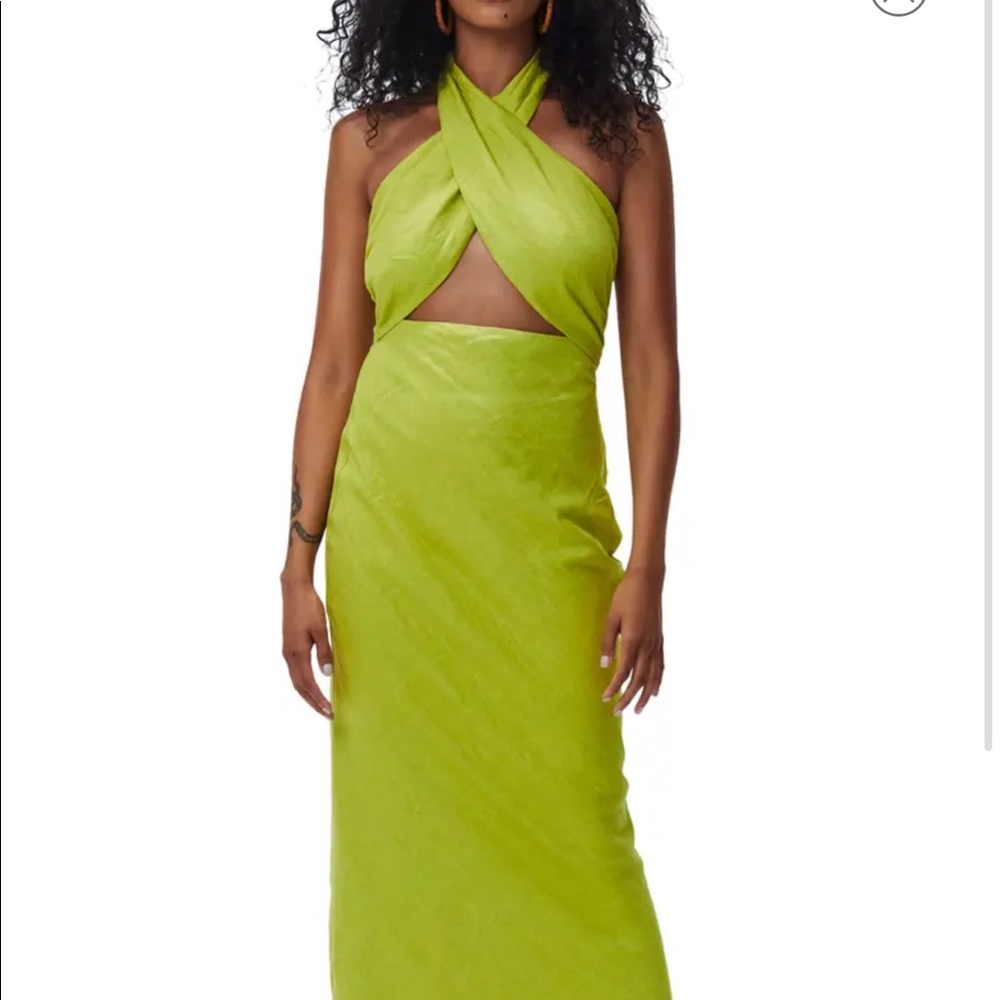 Simon Miller Yabba Halter Linen Maxi Dress